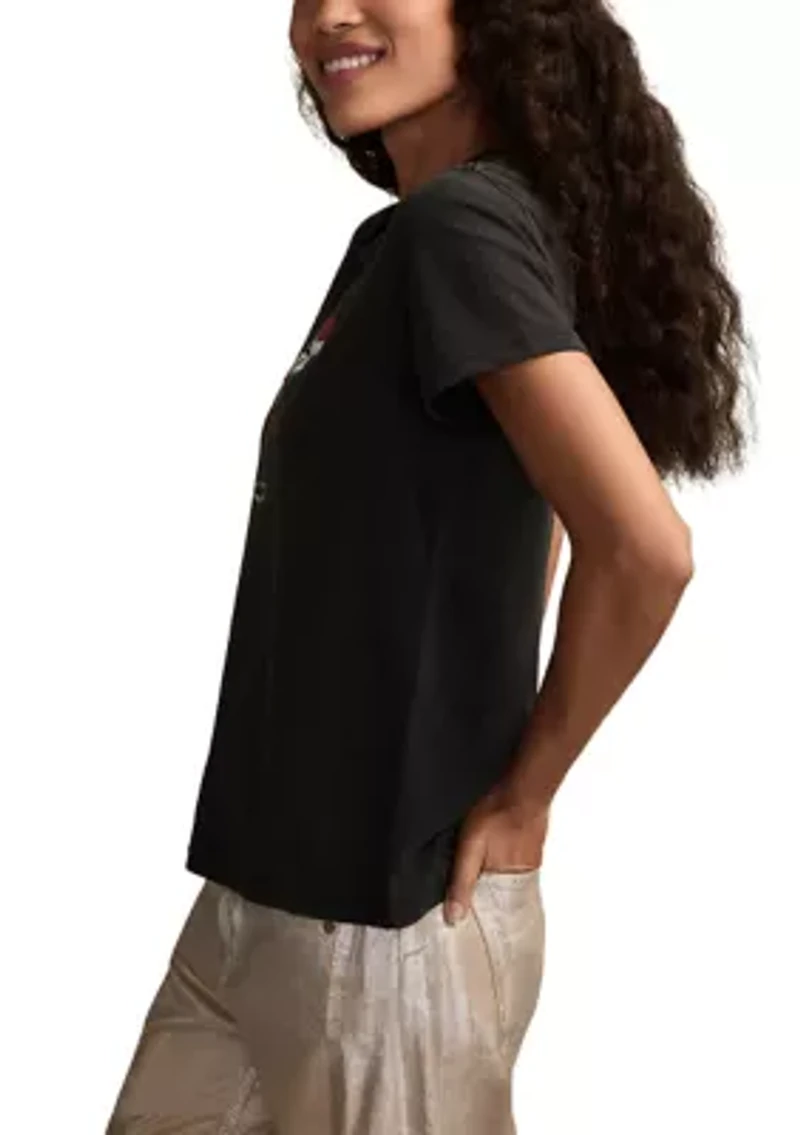 Women's Santa Hat Cocktail Graphic T-Shirt