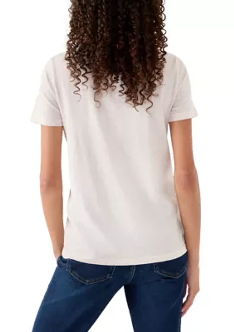 Women's Short Sleeve Graphic Lucky Heart T-Shirt