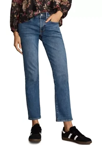 Women's Mid-Rise Sweet Cuff Cropped Jeans