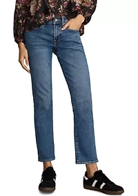 Women's Mid-Rise Sweet Cuff Cropped Jeans