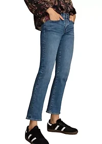 Women's Mid-Rise Sweet Cuff Cropped Jeans