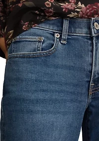 Women's Mid-Rise Sweet Cuff Cropped Jeans