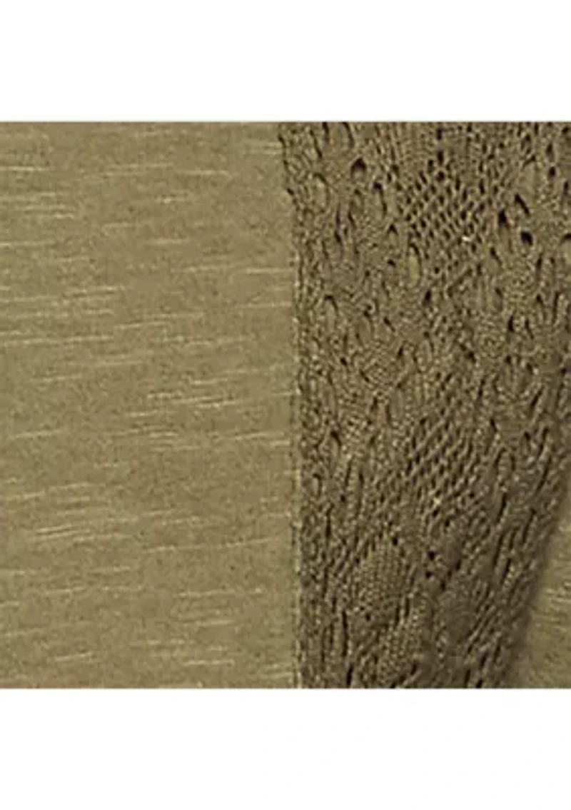 Lace Trimmed T-Shirt