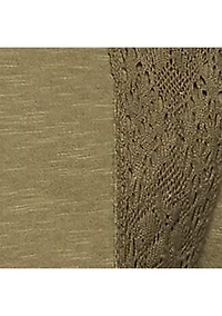 Lace Trimmed T-Shirt