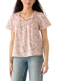 Women's Flutter Sleeve Top
