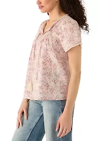 Women's Flutter Sleeve Top