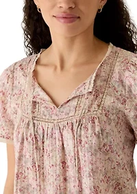 Women's Flutter Sleeve Top