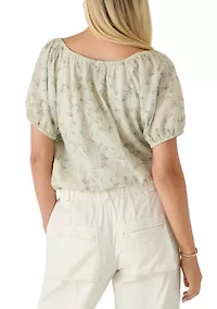 Women's Puff Sleeve Bubble Top
