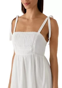 Women's Classic Lace Trim Midi Dress