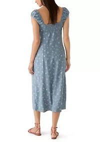 Women's Sweetheart Cap Sleeve Midi Slip Dress