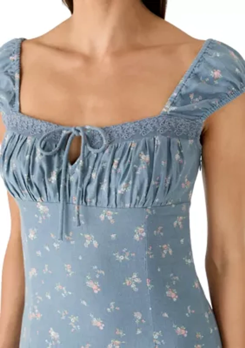 Women's Sweetheart Cap Sleeve Midi Slip Dress