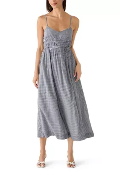 Women's Seersucker Midi Dress