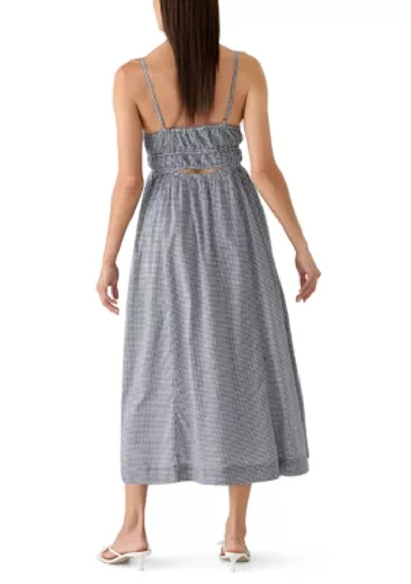 Women's Seersucker Midi Dress