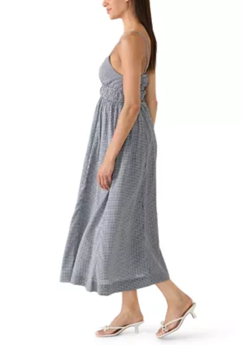 Women's Seersucker Midi Dress