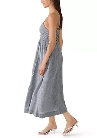 Women's Seersucker Midi Dress