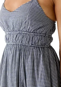 Women's Seersucker Midi Dress