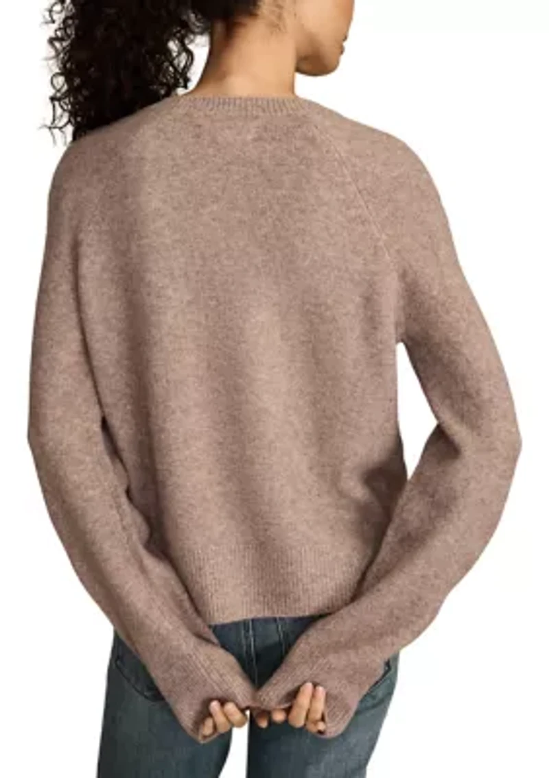 Long Sleeve Pug Crew Neck Sweater