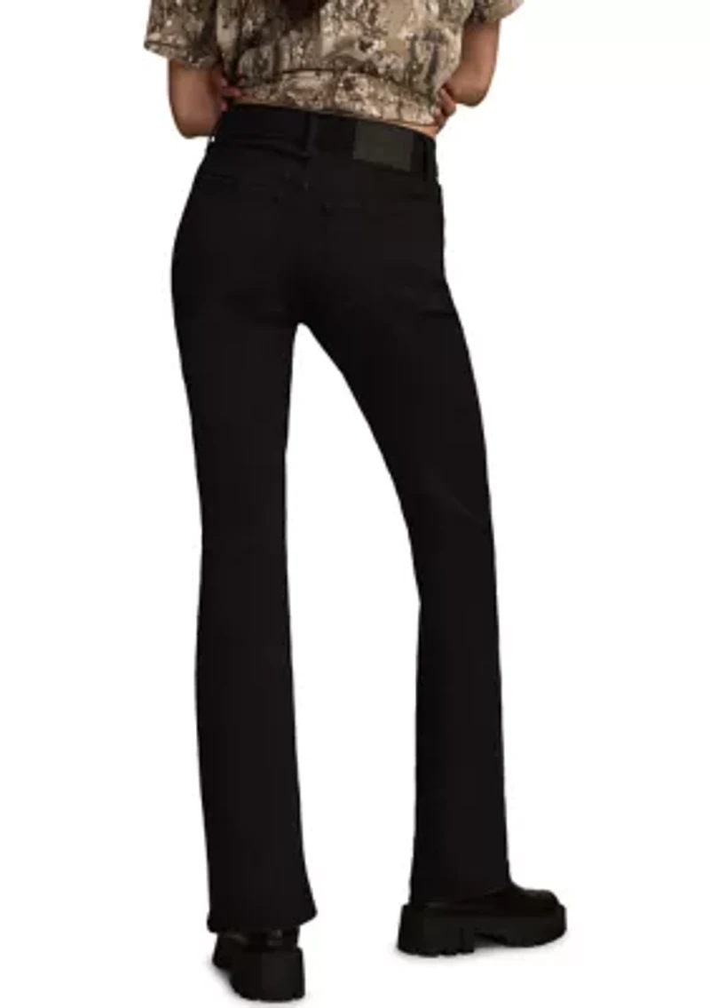 Steve High-Rise Black Flare Jeans