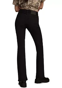 Steve High-Rise Black Flare Jeans