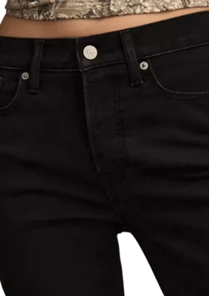 Steve High-Rise Black Flare Jeans