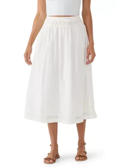Schiffley Trimmed Midi Skirt