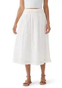 Schiffley Trimmed Midi Skirt