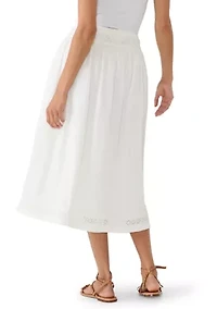 Schiffley Trimmed Midi Skirt