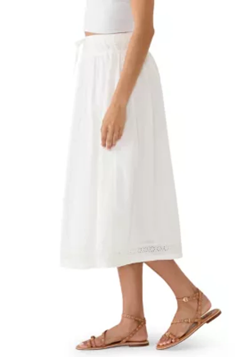 Schiffley Trimmed Midi Skirt