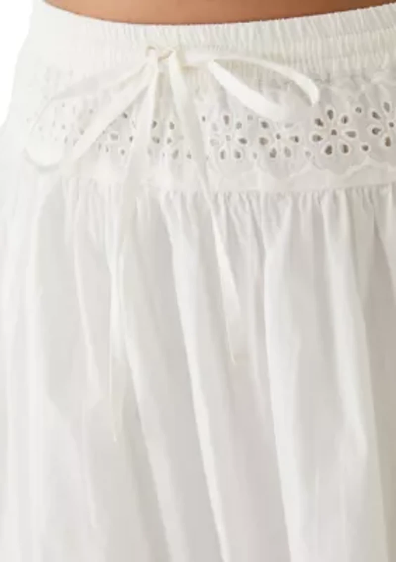 Schiffley Trimmed Midi Skirt