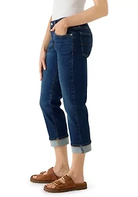 Mid-Rise Sweet Cuff Cropped Jeans