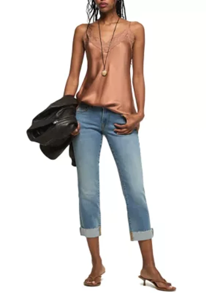 Women's Mid-Rise Cropped Jeans