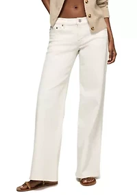 Mid Rise Sweet Wide Leg Jeans