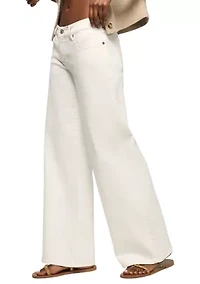 Mid Rise Sweet Wide Leg Jeans