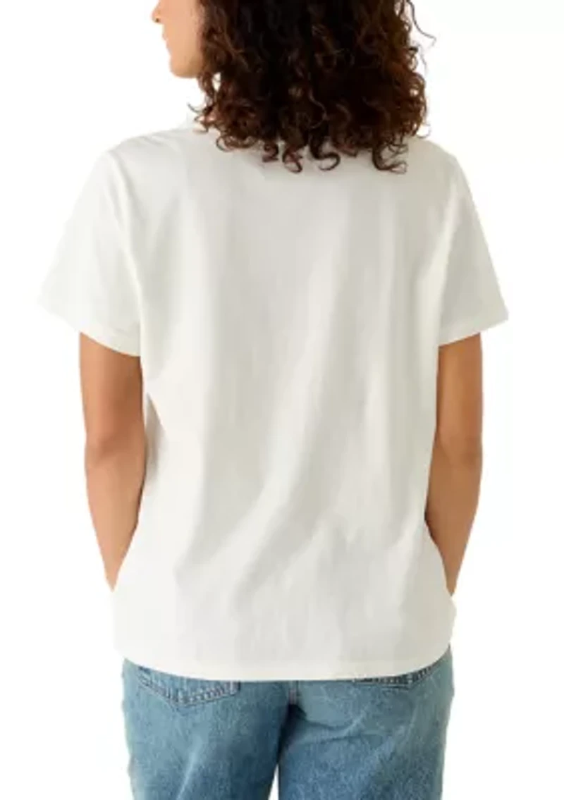 Women's 'Enjoy My Charm' Embroidered T-Shirt