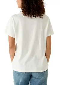 Women's 'Enjoy My Charm' Embroidered T-Shirt