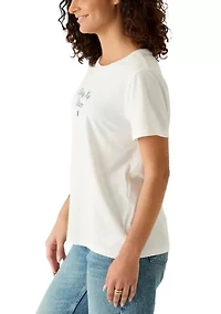 Women's 'Enjoy My Charm' Embroidered T-Shirt