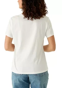 Women's Rolling Stones Clover Lips Graphic T-Shirt