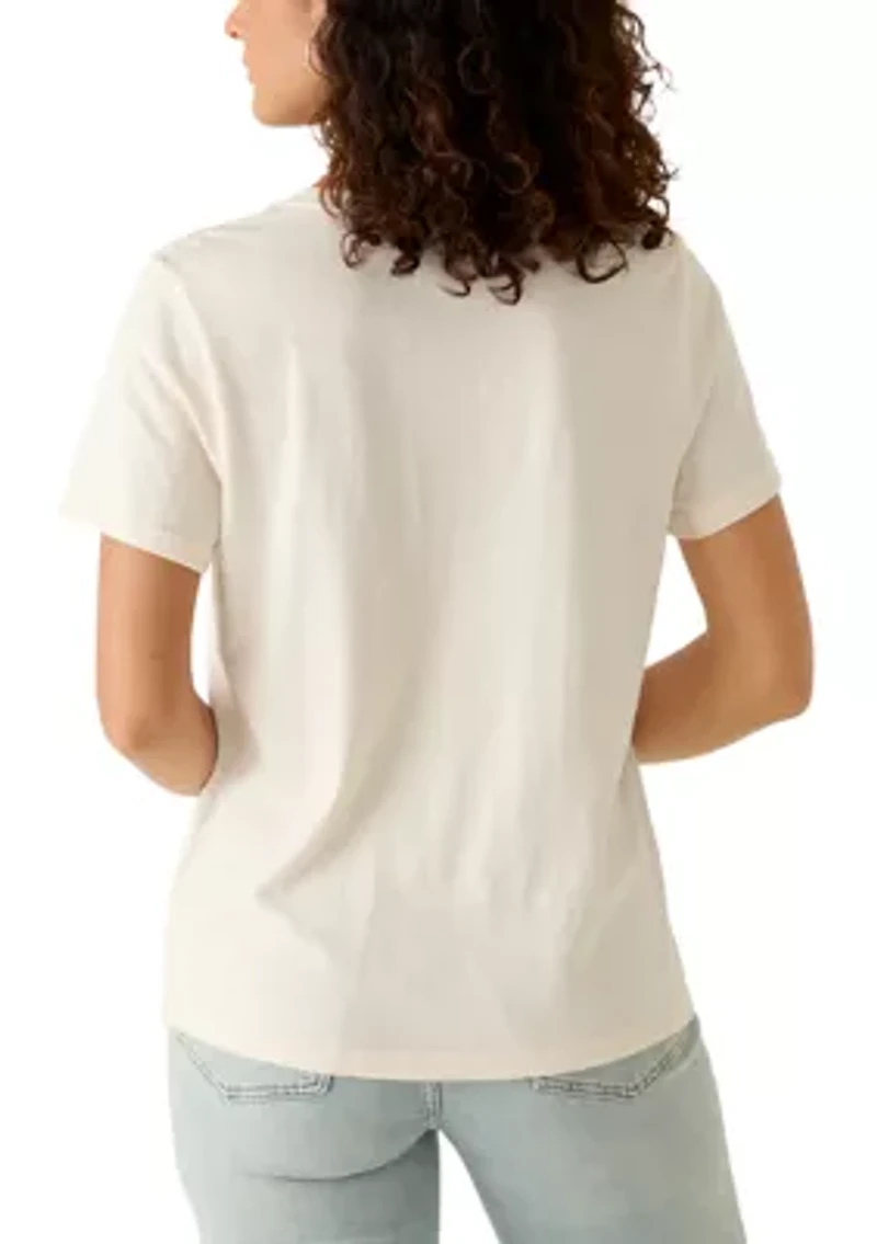 Women's Crew Neck Drummer Queen Graphic T-Shirt