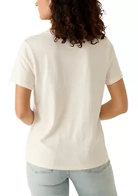 Women's Crew Neck Drummer Queen Graphic T-Shirt