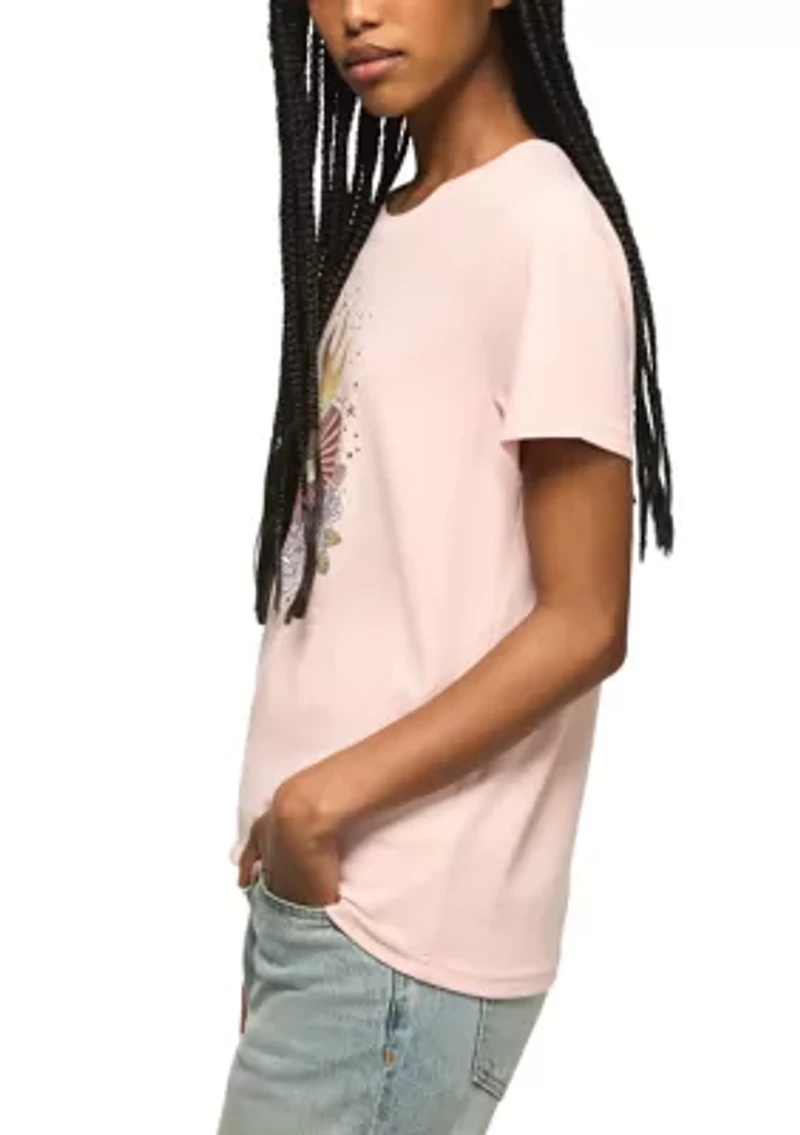 Spiritual Heat Flame Classic Crew Graphic T-Shirt