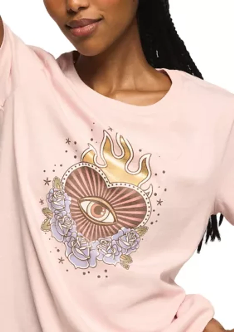 Spiritual Heat Flame Classic Crew Graphic T-Shirt