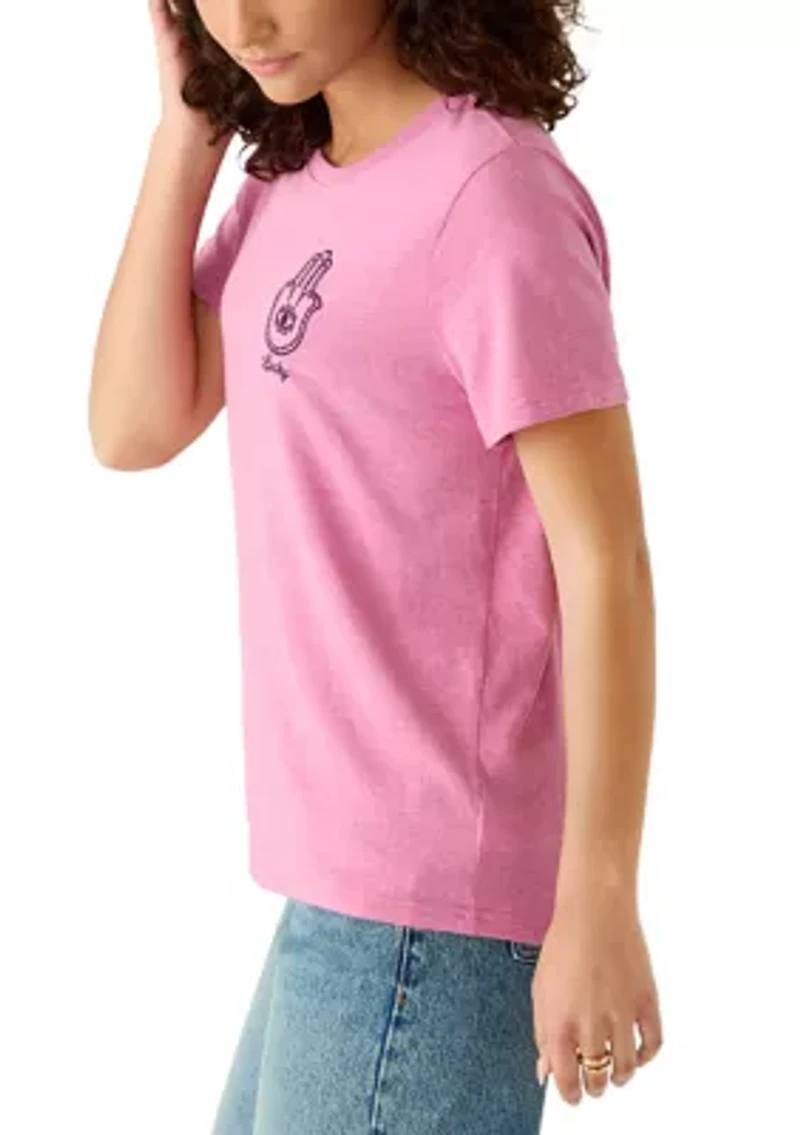 Women's Hamsa Eye Classic Crew Neck Graphic T-Shirt