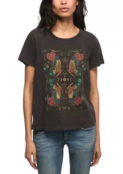 Mirror Butterfly Classic Crew T-Shirt