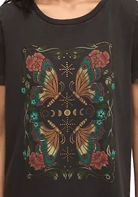Mirror Butterfly Classic Crew T-Shirt