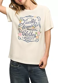 Floral Frame Classic Crew T-Shirt