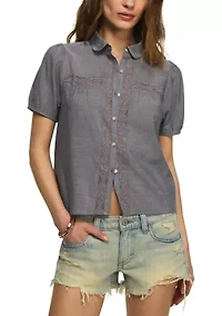 Women's Lace Inset Shirt