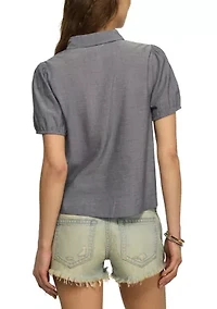 Women's Lace Inset Shirt
