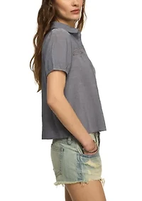 Women's Lace Inset Shirt