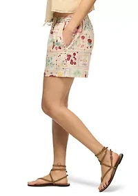Women's Linen Postcard Shorts