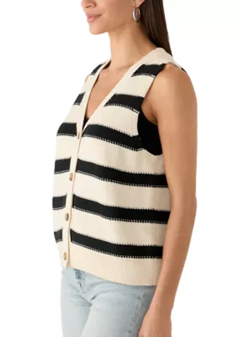 Women's Striped Sweater Vest